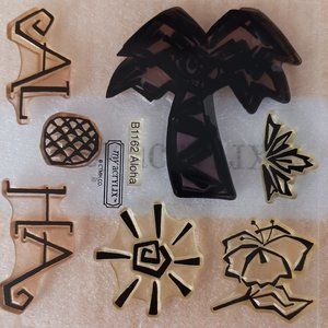 Aloha acrylic stamp set